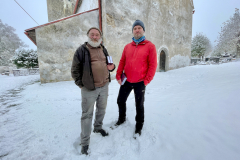 Čtení básní Františka Daniela Mertha v terénu – listopad 2022