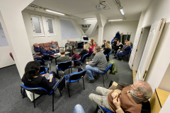 Tři básníci v knihovně v Příbrami – Roman Szpuk, Vít Dan Kolinger, Vladimír Stibor