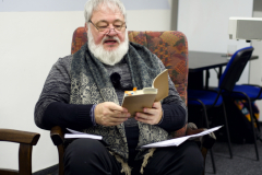 Tři básníci v knihovně v Příbrami – Roman Szpuk, Vít Dan Kolinger, Vladimír Stibor